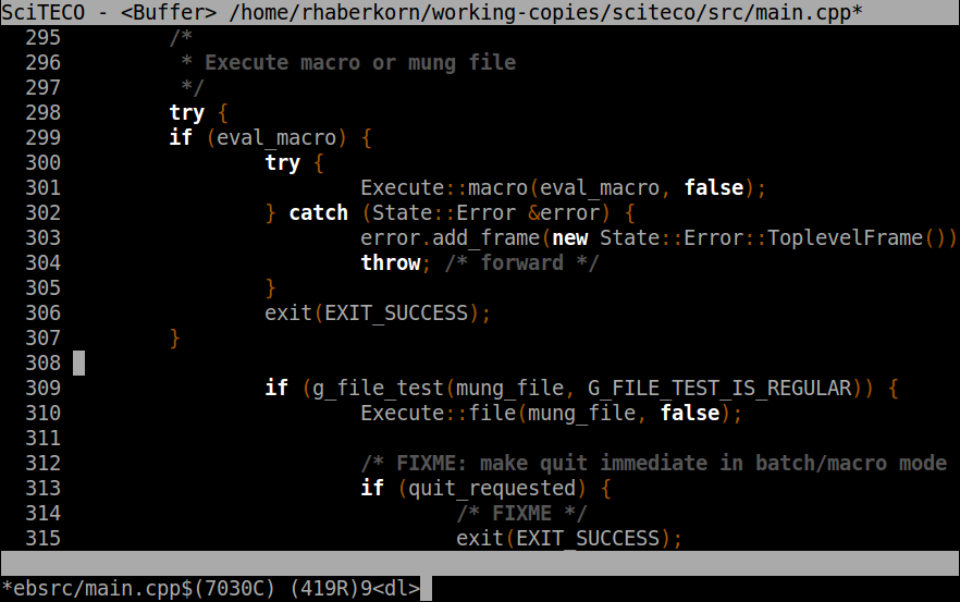 Linux/ncurses