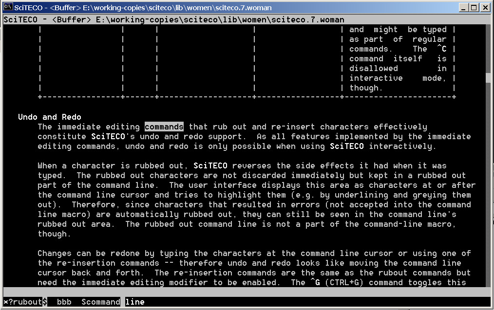 Windows 2000/PDCurses, Terminal color scheme